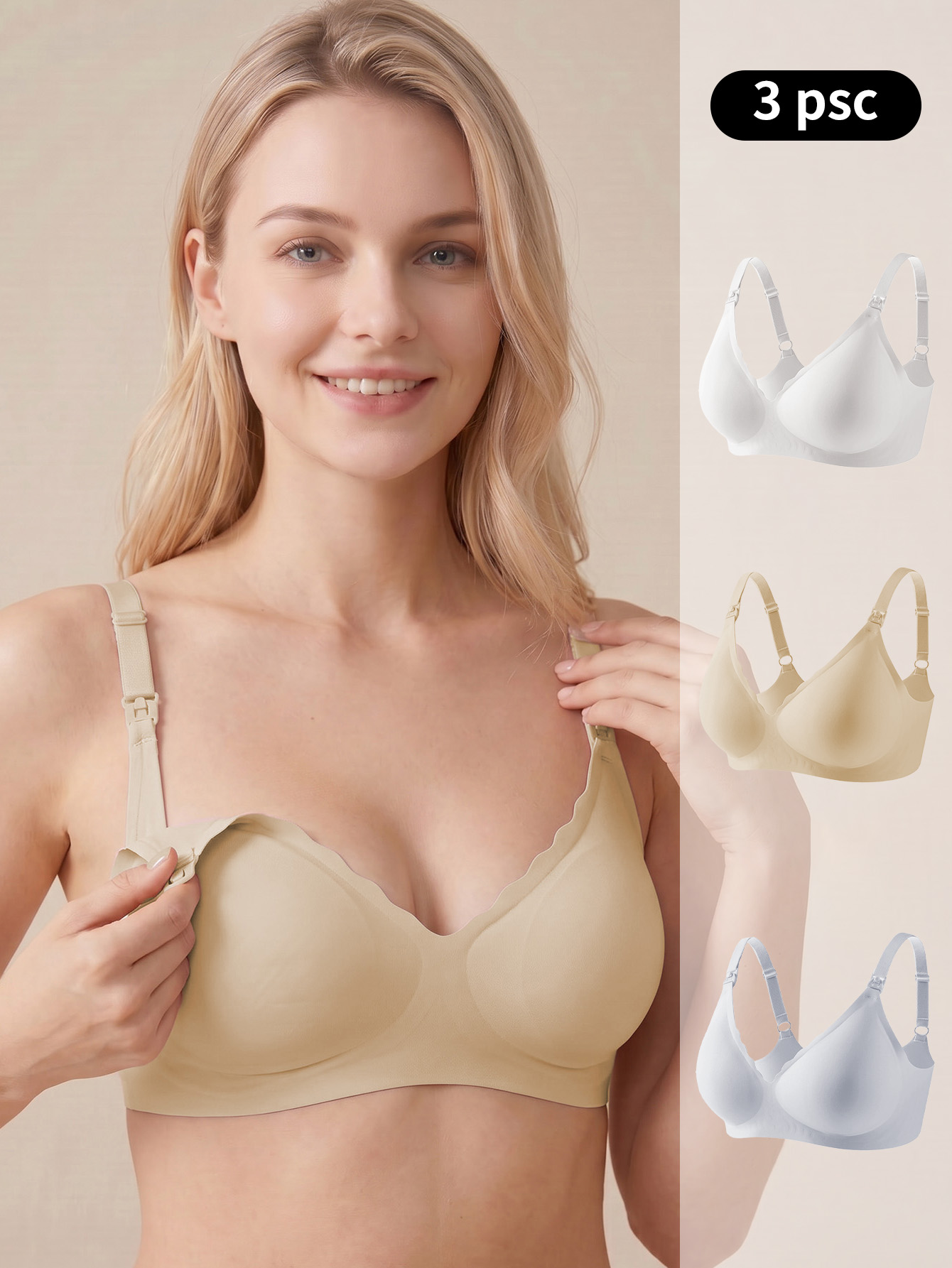 Multi Pack Underwear - Reggiseno da allattamento per maternità, confezione