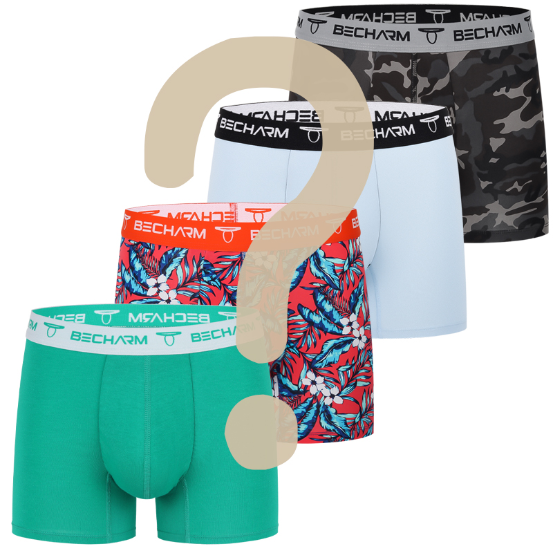 Boxer Brief Pack Cotton - Set di 4 Boxer da Uomo,