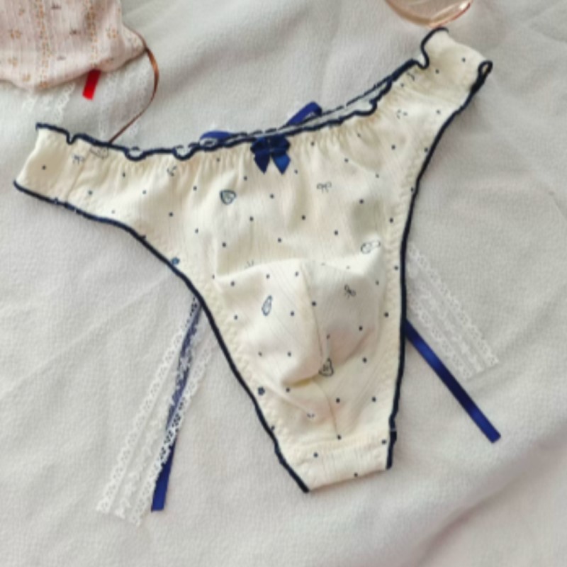Boxer Shorts Modal - Nuovo Slip Giapponese Floreale con Fiocco,