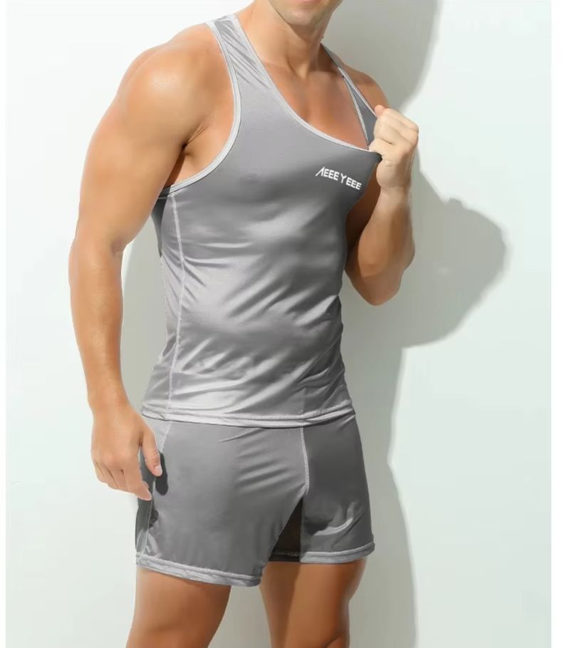 Mesh Sport Boxer - Intimo da uomo Boxer grigi ultrasottili