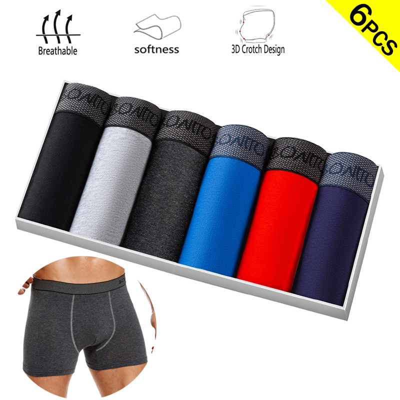 Multi Pack Underwear - 6 pz/pacco Boxer Slip di Colore