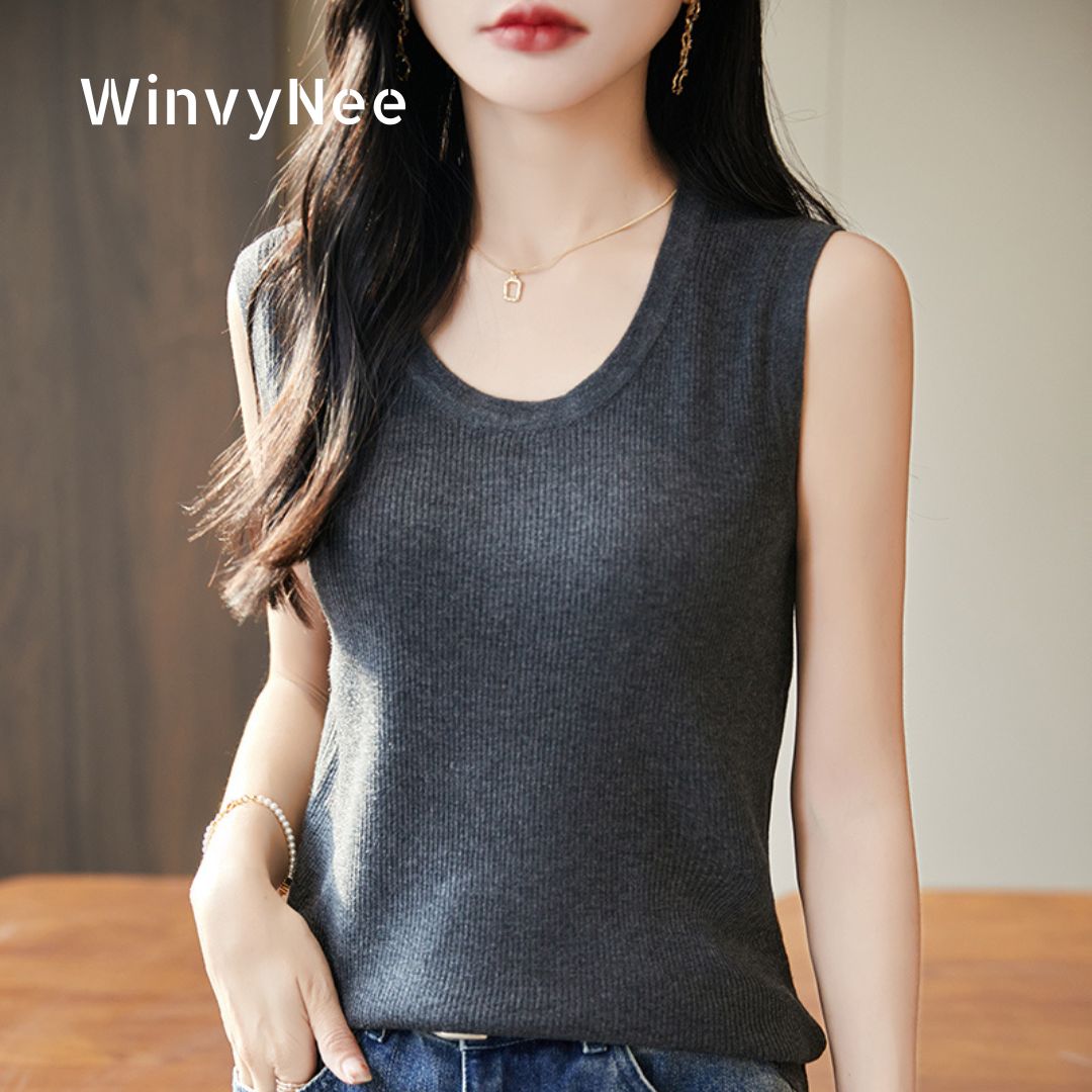 Tank Top Ribbed - WinvyNee Top a Canotta da Donna