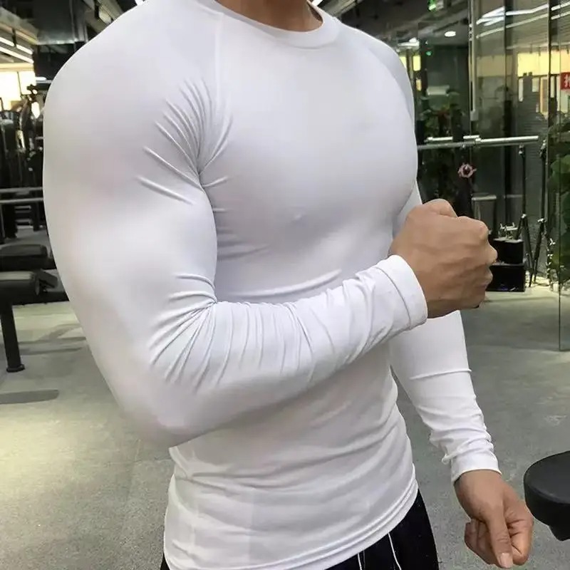 T Shirt Tight Fit - T-shirt Sportiva da Uomo a Maniche