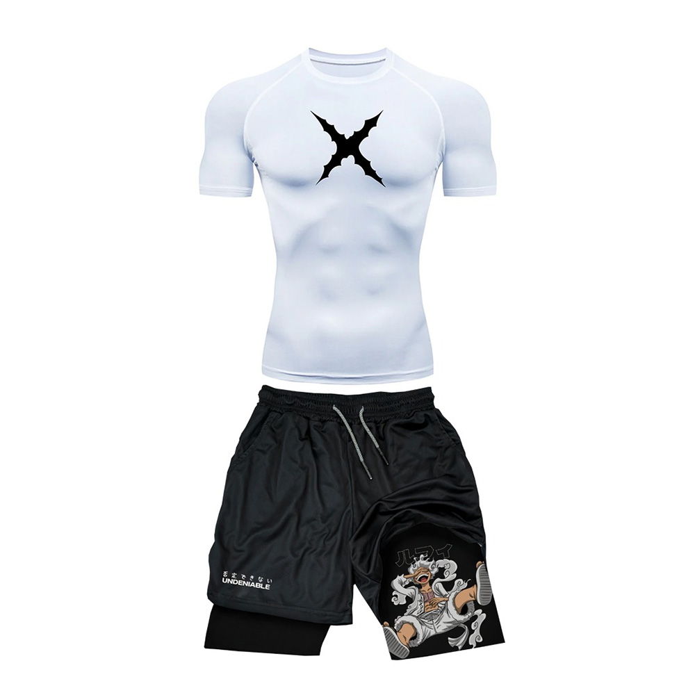 T Shirt Tight Fit - Nuovo Set Estivo ONE PIECE Luffy: