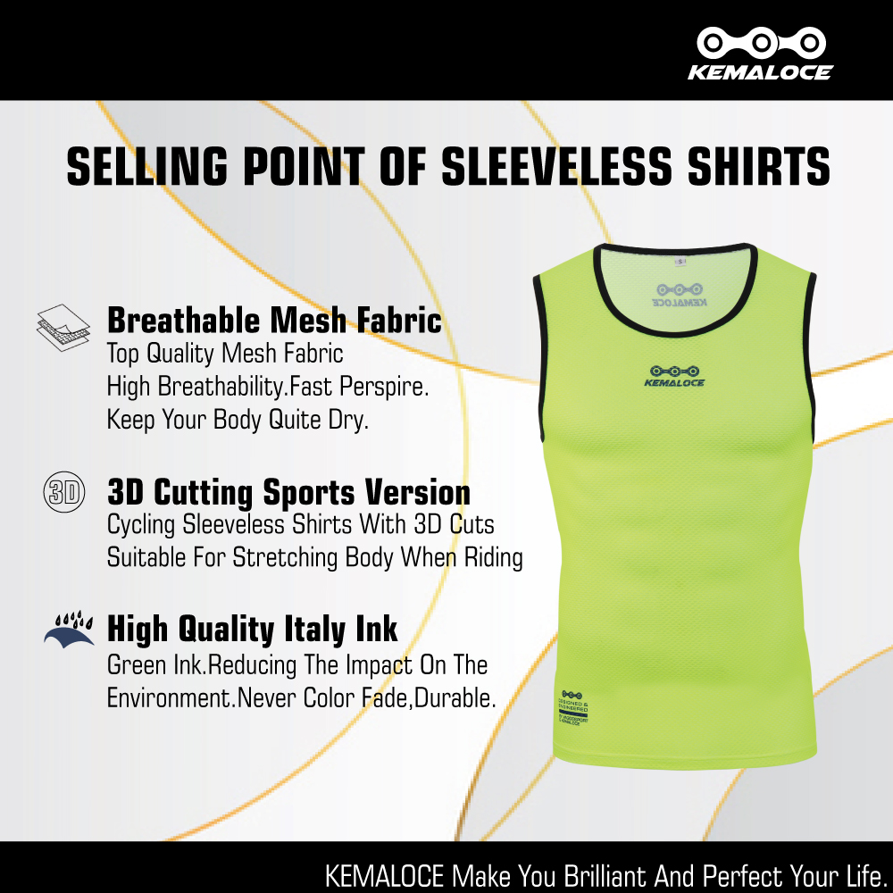KEMALOCE Cycling Base Layer Me - Sleeveless Undershirt recensione e prezzo