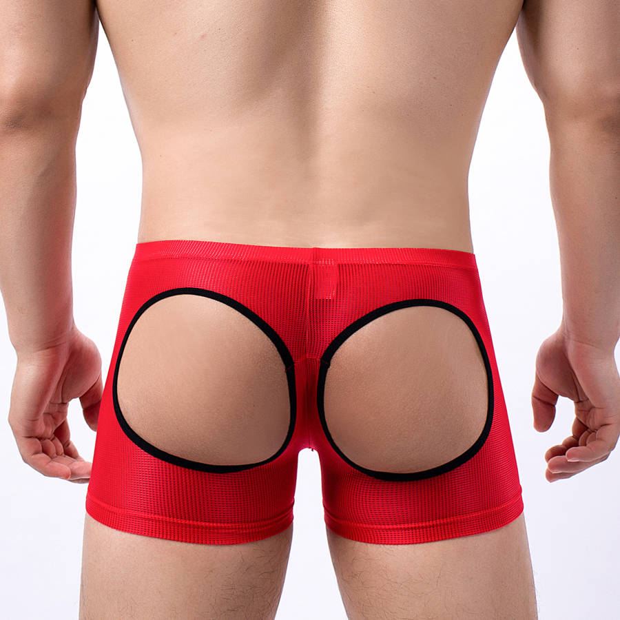 Boxer da uomo con culo aperto, - Mesh Sport Boxer recensione e prezzo