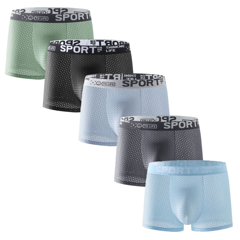 Set di 5 boxer da uomo in rete - Mesh Sport Boxer recensione e prezzo