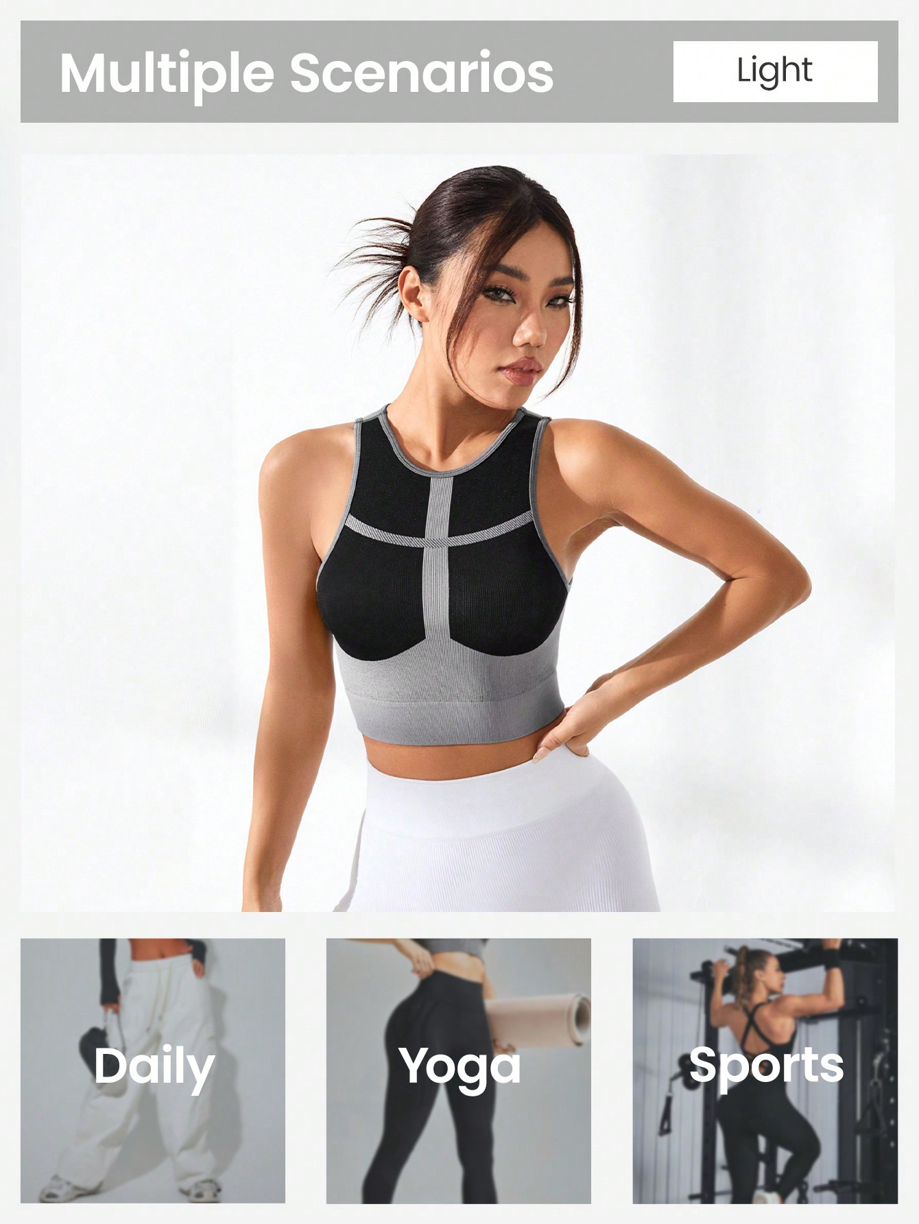 Top Corto da Donna a Blocchi d - Tank Top Ribbed recensione e prezzo