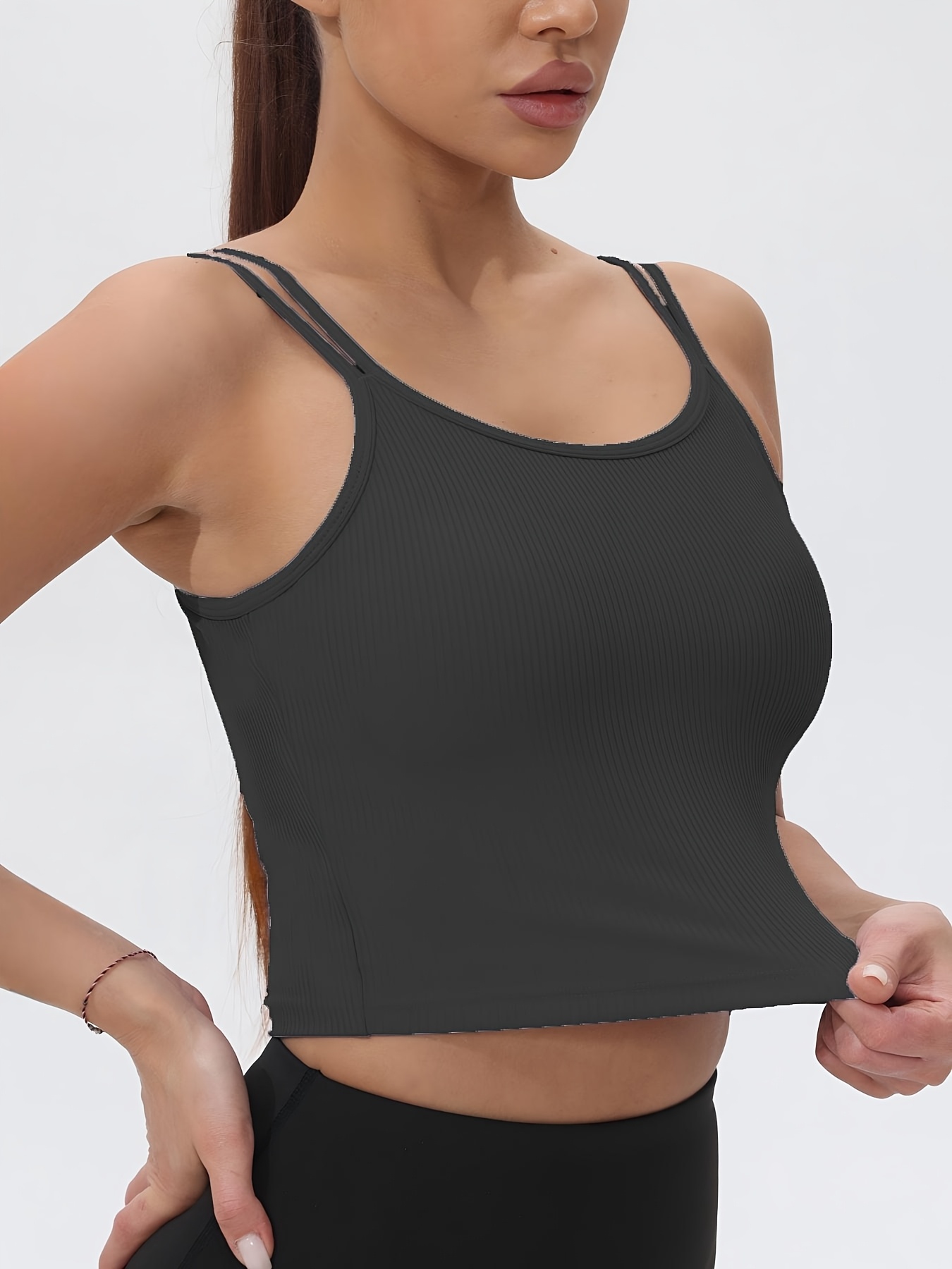 Canotta sportiva corta senza m - Tank Top Ribbed recensione e prezzo